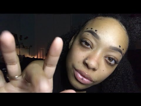 ASMR | Up Close Gentle Hand Movements | Tingly Mouth Sounds | No Talking