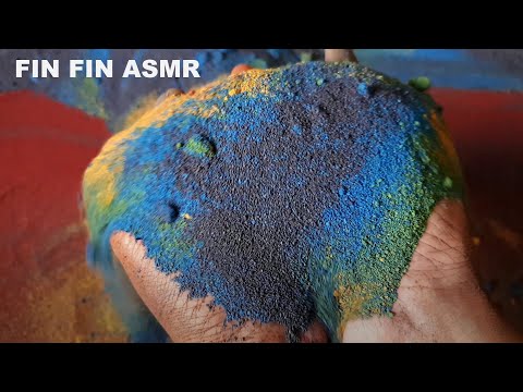 🌈ASMR Satisfying Colorful Sand Play #357🌈