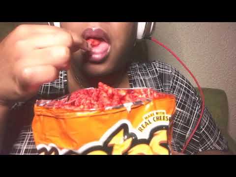 Flamin Hot Cheetos ASMR  (eating sounds)