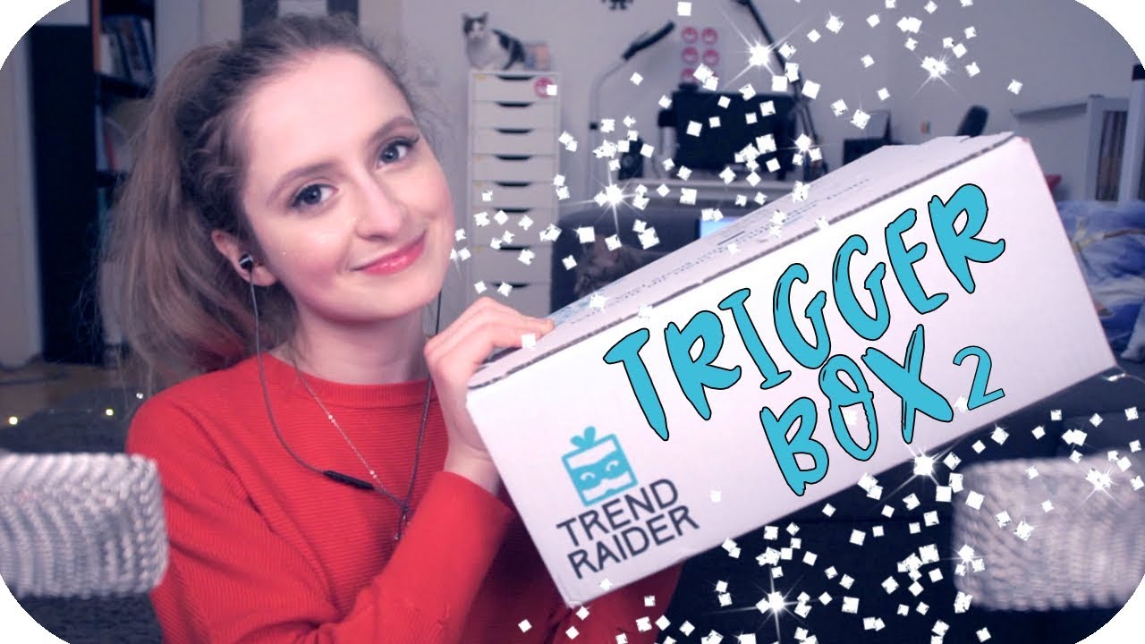 ASMR Box FULL of TRIGGERS (and lots of trigger words in German)