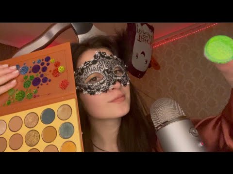 Asmr makeup application in 1 minute for Halloween party  🎃
