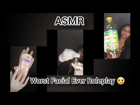 [ASMR] The Worst Facial Ever Roleplay!🥲 With Latex Gloves 🧤 [No Mic]