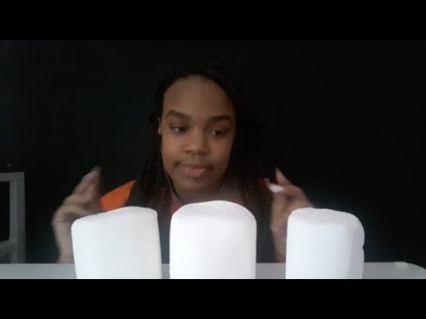 ASMR | Eating Giant Marshmallows | brieasmr