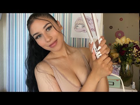 Doing Your Hair ASMR / Hairstylist Role-Play￼