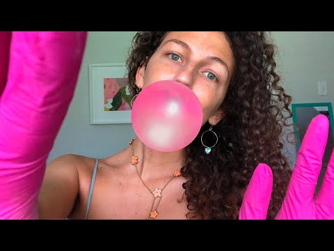 ASMR ~ GUM & GLOVES! (up close personal attention) 🌟💖