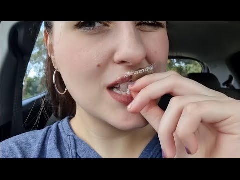 ASMR HARD CANDY chat. Holiday edition in the car 🎄🍬