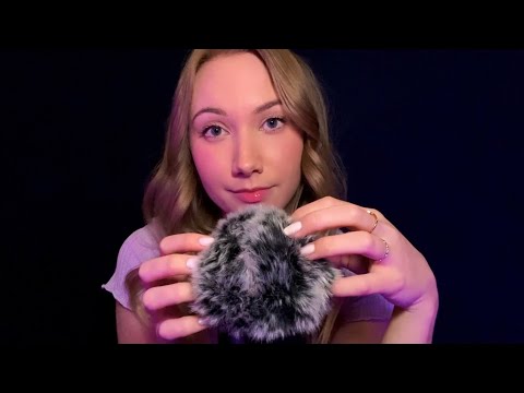 ASMR Gentle Whispers, Fluffy Mic Scratching & Hand Movements