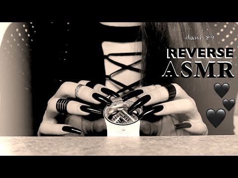 REVERSE ASMR 🎧 1 Hour of relaxation: Hypnotic Total Black theme 🖤 Touching mic + Hair sound ❀ NEW!
