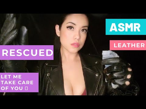ASMR|🧤Leather Friday 🧤 Fellow Agent Rescues/Cares 4 U RP Jacket Gloves Latex Gloves & GIVEAWAY!!