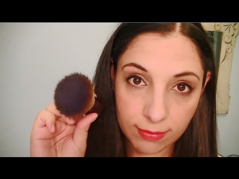 Brushing Your Face And Ears With A Makeup Brush Assortment For Relaxation (ASMR) (3D Binaural)