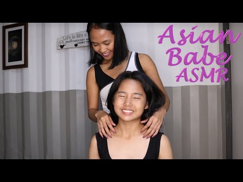 Asian Babe ASMR | Head | Face Tickle Massage and Hair Brushing with Micah!