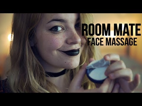 ASMR Caring For A Sick Roommate | Lotion, Tangle Toy, Face Touching [Binaural]