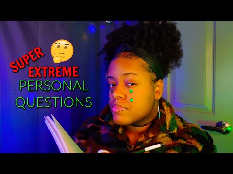 ASMR - ASKING YOU SUPER EXTREME PERSONAL QUESTIONS 🖊️🤔 😳(GETS....CRAZY)✨