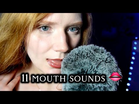 ASMR 11 different MOUTH SOUNDS🫦👅 100% tingly😴