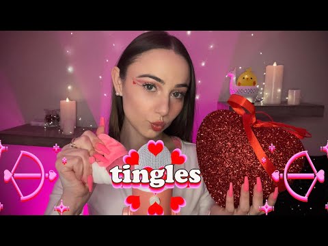 ASMR Triggers U Will Fall In Love With❣️🧸 Valentine's Day Themed 🧸❣️ mostly mic triggers ♡