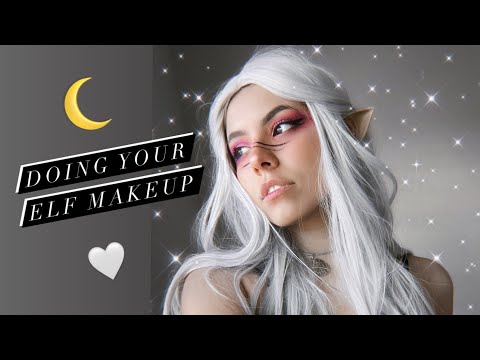 [ASMR] Elf Girl Does Your Makeup (Increasingly more FAST PACED) (whisper) (makeup rummaging)