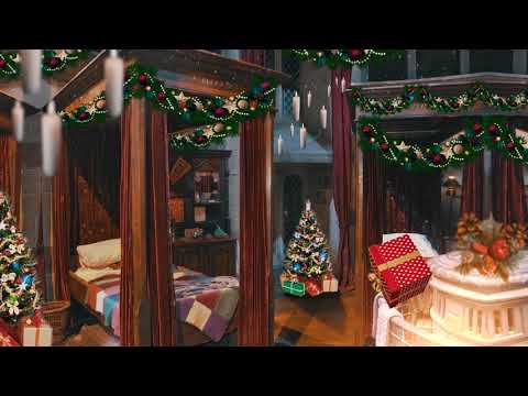 Gryffindor Dormitory At Christmas 🎄 [ASMR] ⚡ Harry Potter Ambience