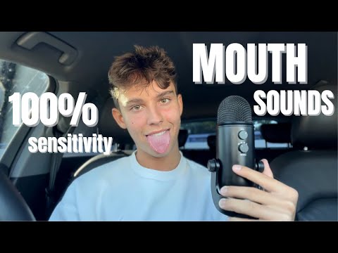 ASMR | UpClose Pure Mouth Sounds WET & DRY (100% sensitivity) 👅