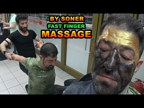ASMR SONER Fast Finger Massage 💈NECK-BACK CRACK💈 head, back, face, ear, nose, foot, leg, arm massage