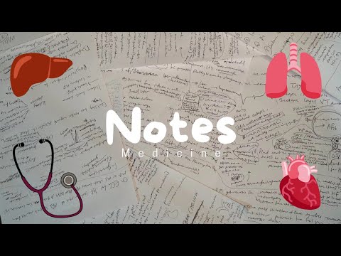 ASMR | Study my notes with me 📝(inaudible/unintelligible whispering, study vlog, med student)