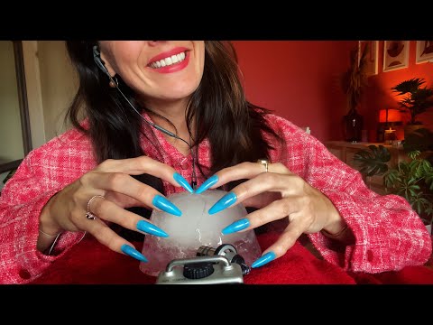 ASMR | Aggressive ICE Tapping & Scratching with LONG Nails| No Talking 🧊🥶