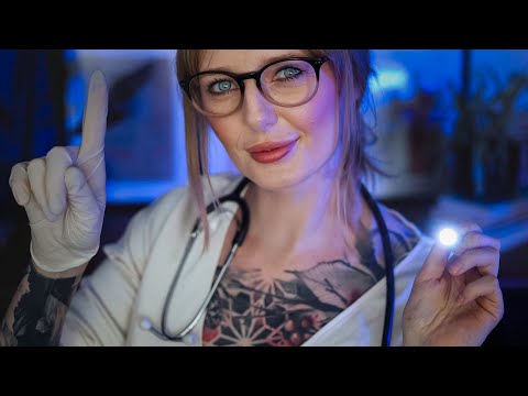 ASMR The Most Detailed Doctor Medical Check up, Cranial Nerve, Ear exam , Ear Cleaning, Eye exam RP