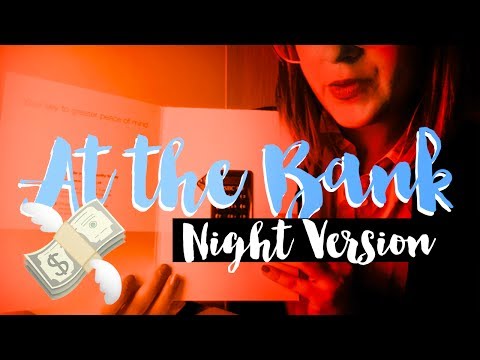 [Night Version] ASMR Relaxing Bank Roleplay 🌟(Typing!)