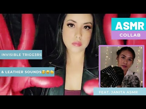 ASMR| Collab w/ Janita ASMR Invisible Triggers and Lush Leather Sounds