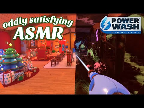 Satisfying ASMR 🎄 PowerWashing Santa's Workshop! 🎅 Soft Spoken