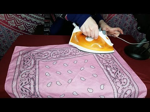 ASMR | Ironing Assorted Clothes | Dresses, Pants, Shirt, Bandana, Skirt | No Talking