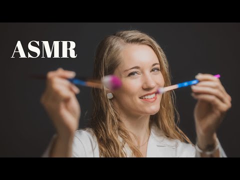 Personal Attention Makeup ASMR (Layered, Brushing, Face Touching)