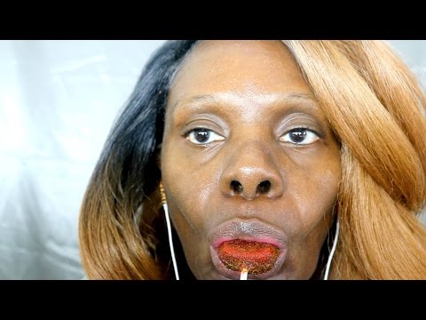 Candy ASMR Eating Lollipop/Spicy Sweet + Sour