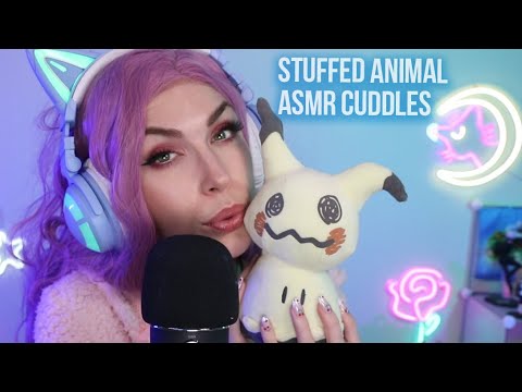 ASMR to Feel Safe to ~ Cuddling with Stuffed Animals