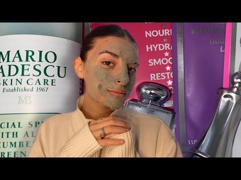ASMR| GET READY WITH ME (skin care)🫧🤍