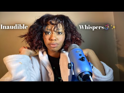 ASMR Pure Inaudible Whispers with Lots of Mouth Sounds ✨Slightly Unintelligible / Fast Talking SLEEP