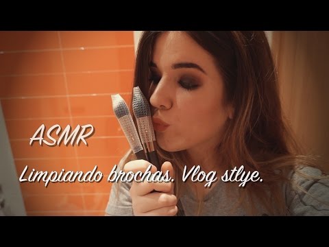 ASMR Cámara en mano / Limpiando brochas