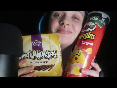 ASMR | Just Eating Some Snacks [Pringles, Matchmakers Etc.]