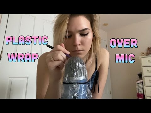 ASMR Plastic Wrap on Mic *mic brushing*