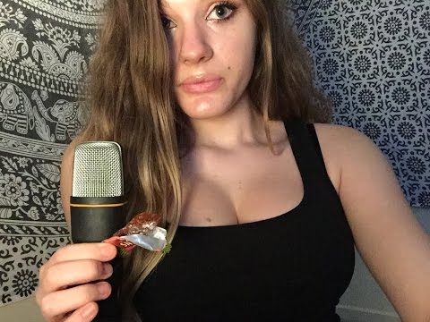 ASMR- eating a candy/ mouth sounds/ licking/ chewing/ small whispers