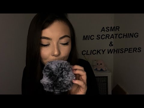 ASMR FLUFFY MIC SCRATCHING | WHISPER RAMBLE (SOOO relaxing)