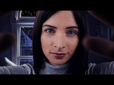 ASMR Follow My Instructions ☝ Close Up Personal Attention and Rain Sounds (Whispering ASMR)