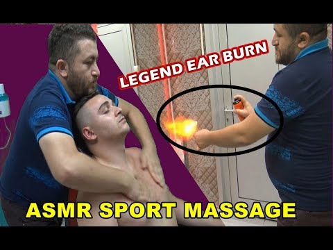 ASMR TURKISH BARBER MASSAGE💈EAR BURN=NECK CRACK=head, back, ear, back, arm, neck, sleep massage
