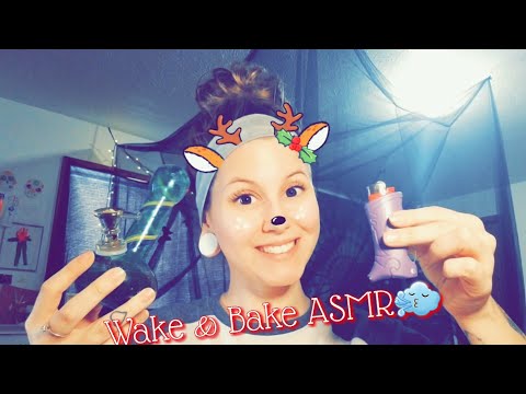 ASMR Wake & bake 🌬 lighter sounds, bubbles & glass tapping 18+