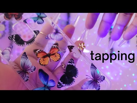 ASMR Fast Tapping with Long Nails on Phone Case, Plastic Container, etc - No Talking