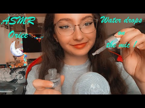ASMR | Water drops on the mic 💧