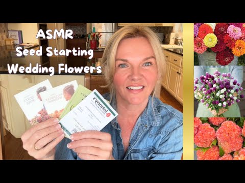 ASMR Soft -Spoken| DIY Seed Starting Wedding Flowers 🌸