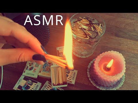 ASMR Relaxing Match Lighting and Playing (Almost Setting my House on Fire!) 🔥