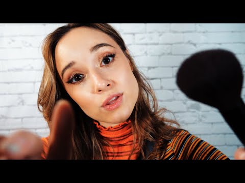 ASMR Ditzy Bubbly Girl In Class Fixes Your Sweaty Face | Jingly Jewelry, Mini Makeover, Help w/Crush