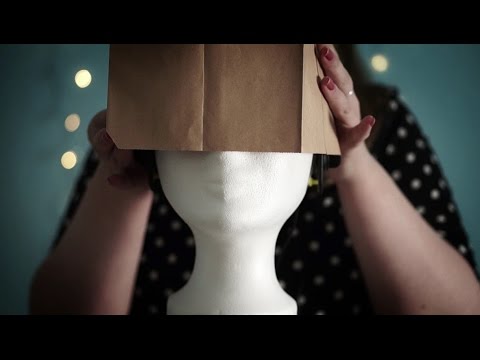 Binaural ASMR. Bag over your Head (Tapping, Scratching, Brushing, Ping Pong Balls, Bubble Wrap)