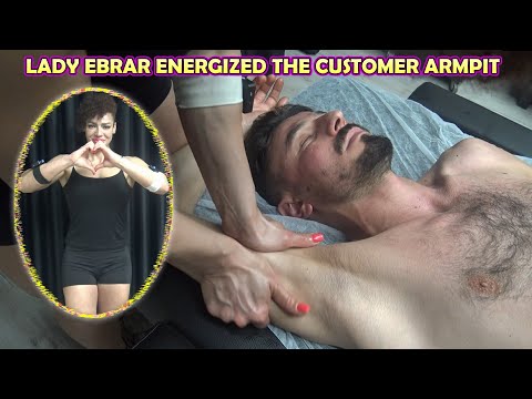 LADY EBRAR ARMPIT SCRATCHING MASSAGE THERAPY - Asmr relaxing arm,palm,sleep massage #armpitmassage